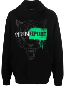 Plein Sport худи с принтом Tiger, черный