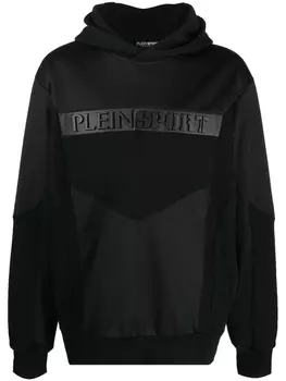 Plein Sport худи с тисненым логотипом, черный