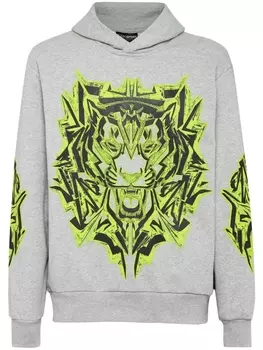 Plein Sport худи Thunder Tiger, серый