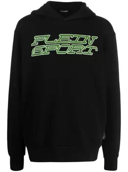 Plein Sport худи Tiger с логотипом, черный