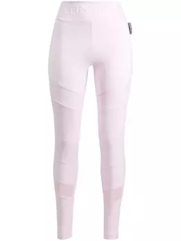 Plein Sport легинсы с логотипом, фиолетовый