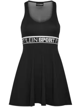 Plein Sport платье мини без рукавов, черный