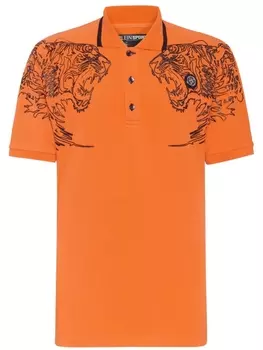 Plein Sport рубашка поло Tiger, оранжевый
