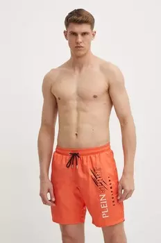 PLEIN SPORT шорты для плавания, оранжевый