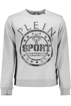 Plein Sport Sleek Мужская толстовка с длинными рукавами, серый