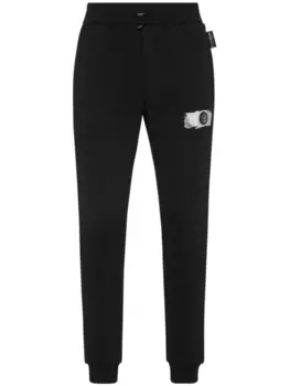 Plein Sport спортивные брюки из джерси с логотипом, черный