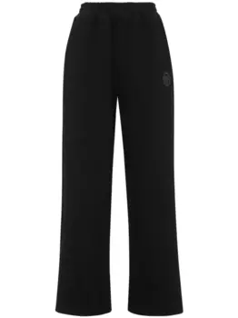 Plein Sport спортивные брюки палаццо, черный