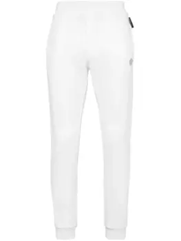 Plein Sport спортивные шорты с эластичным поясом и логотипом, белый