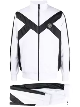 Plein Sport спортивный костюм в стиле колор-блок, белый