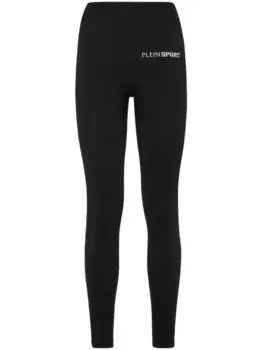 Plein Sport тайтсы с логотипом, черный