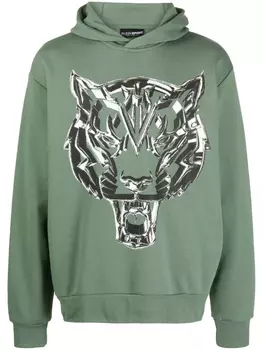 Plein Sport толстовка Chrome Tiger, зеленый