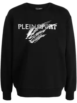 Plein Sport толстовка LS Scratch с логотипом, черный