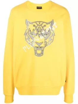 Plein Sport толстовка с длинными рукавами, желтый