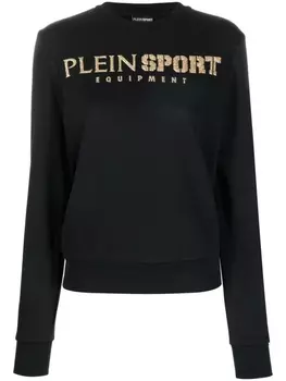 Plein Sport толстовка с круглым вырезом и логотипом, черный