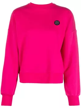 Plein Sport толстовка с логотипом, розовый