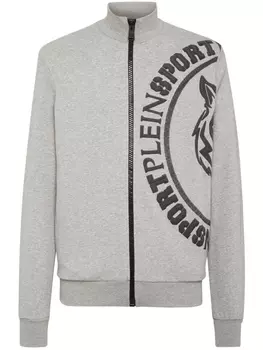 Plein Sport толстовка с логотипом, серый