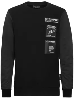 Plein Sport толстовка с нашивкой-логотипом Scratch, черный