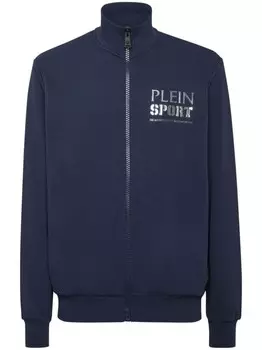 Plein Sport толстовка Tiger на молнии, синий