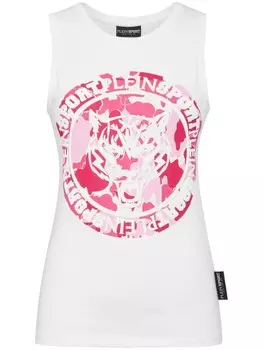 Plein Sport топ Carbon Tiger, белый