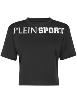 Plein Sport укороченная футболка, черный