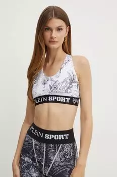 ПЛЕЙН СПОРТ бюстгальтер Plein Sport, белый
