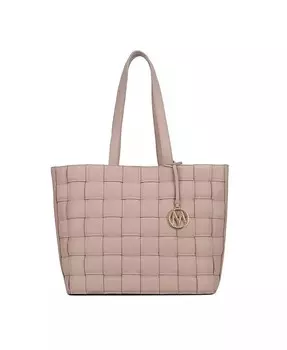Плетеная большая сумка Rowan от Mia K Mkf Collection, бежевый