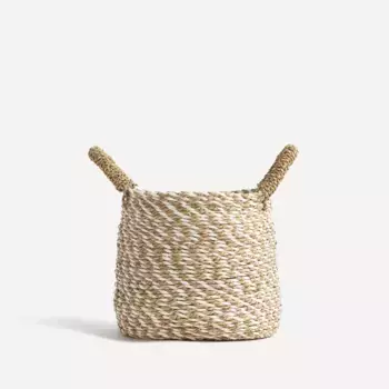 Плетеная декоративная корзина El Corte Ingls, белый