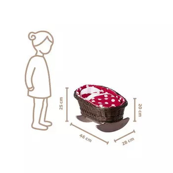 Плетеная Качалка Для Кукол С Подстьем 46Х28 В 20/25 См WickerPL