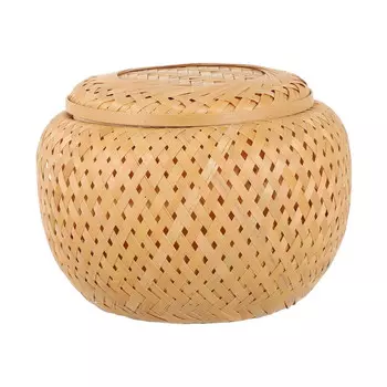 Плетеная корзина для фруктов OUNONA, бежевый