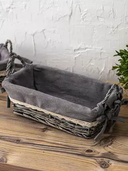 Плетеная корзина-органайзер 25x13x9 см LCW Home