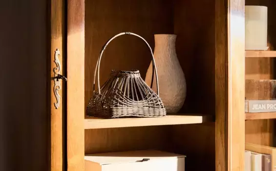 Плетеная корзина Zara Home, черный