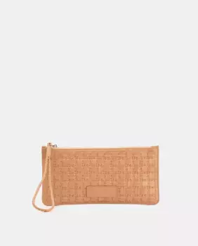 Плетеная кожаная сумочка в цвет макияжа Farrutx