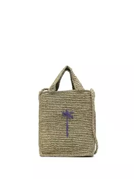 Плетеная мини-сумка Manebi, зеленый