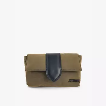 Плетеная поясная сумка La Banane Bambino Jacquemus, хаки