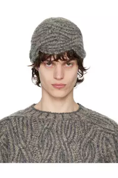 Плетеная шапка Eckhaus Latta, серый