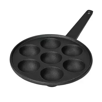 Плетеная сковорода 7 лунок 5,5 см, подходит для индукционной сковороды, плетеная сковорода-улитка Poffertjes Licht-Erlebnisse, черный