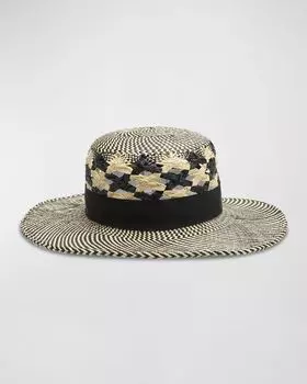 Плетеная соломенная шляпа Samson Gigi Burris, цвет Natural Black