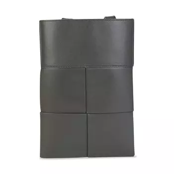 Плетеная сумка через плечо Bottega Veneta Intrecciato, цвет Серый
