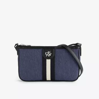 Плетеная сумка через плечо Carol Dkny, цвет denim