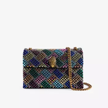 Плетеная сумка через плечо Kensington, украшенная бисером Kurt Geiger London, цвет mult/other