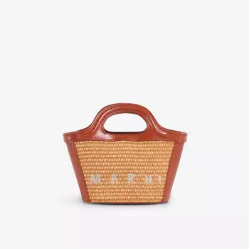Плетеная сумка через плечо Tropicalia Marni, цвет arabesque