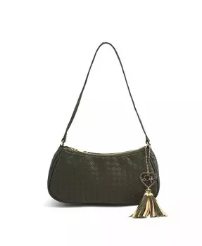 Плетеная сумка на плечо Ash Heart Tassel LIKE DREAMS, зеленый