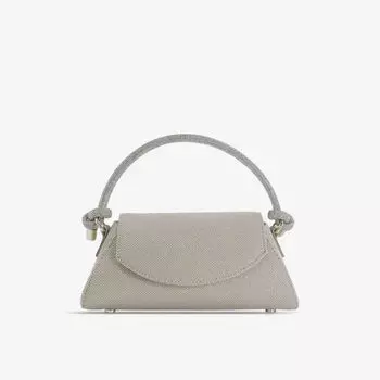 Плетеная сумка на плечо Brynley, украшенная кристаллами Dune, желтый