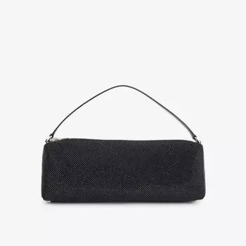 Плетеная сумка на плечо heiress, украшенная кристаллами Alexander Wang, черный