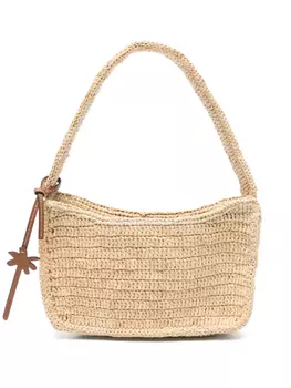 Плетеная сумка на плечо Manebi, нейтральный