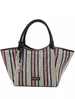 Плетеная сумка-тоут Emporio Armani, черный