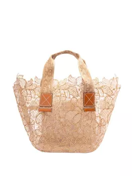 Плетеная сумка-тоут Ermanno Scervino, нейтральный