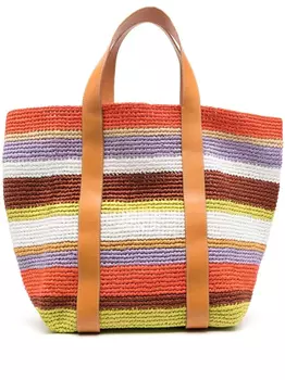 Плетеная сумка-тоут La DoubleJ, коричневый