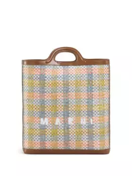 Плетеная сумка-тоут Marni, розовый