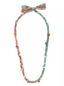 Плетеное колье Bandana Alanui, оранжевый